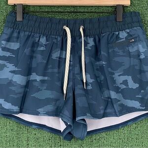 Vuori Navy Camo Athletic Shorts